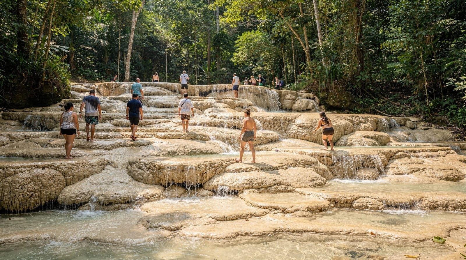 A day out at the Sticky Waterfalls — What actually happens when you spend a day climbing Bua Thong's Sticky Waterfall