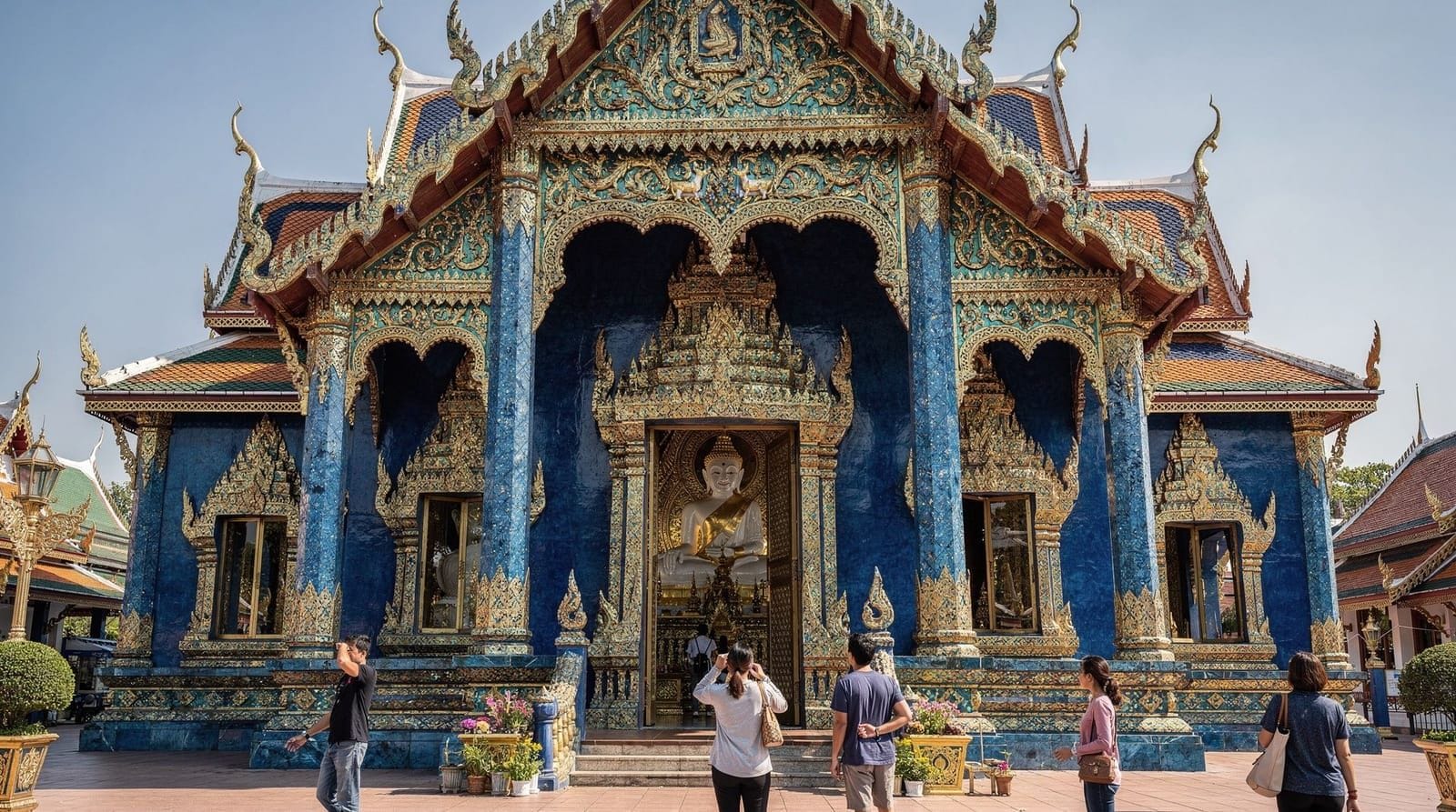 Blue Temple (Wat Rong Suea Ten), Chiang Mai