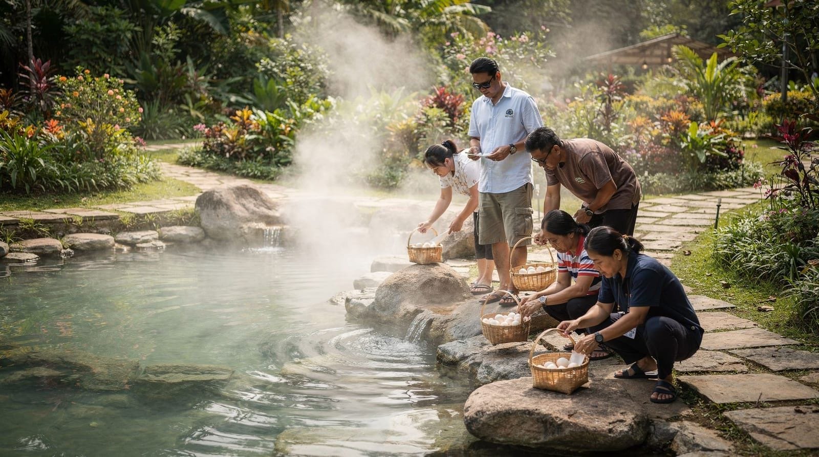 San Kamphaeng hot springs, Chiang Mai