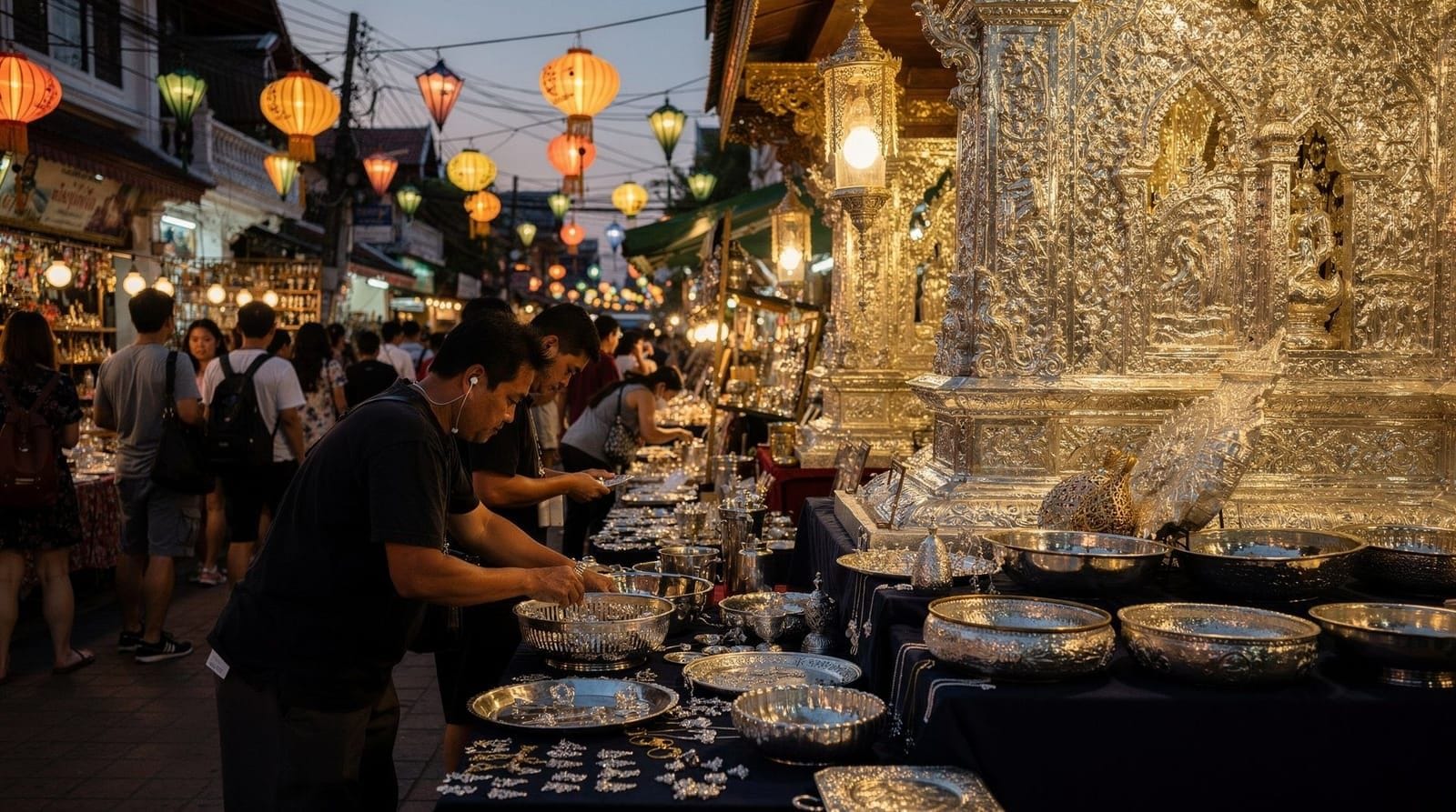 Saturday Walking Street (Wualai), Chiang Mai