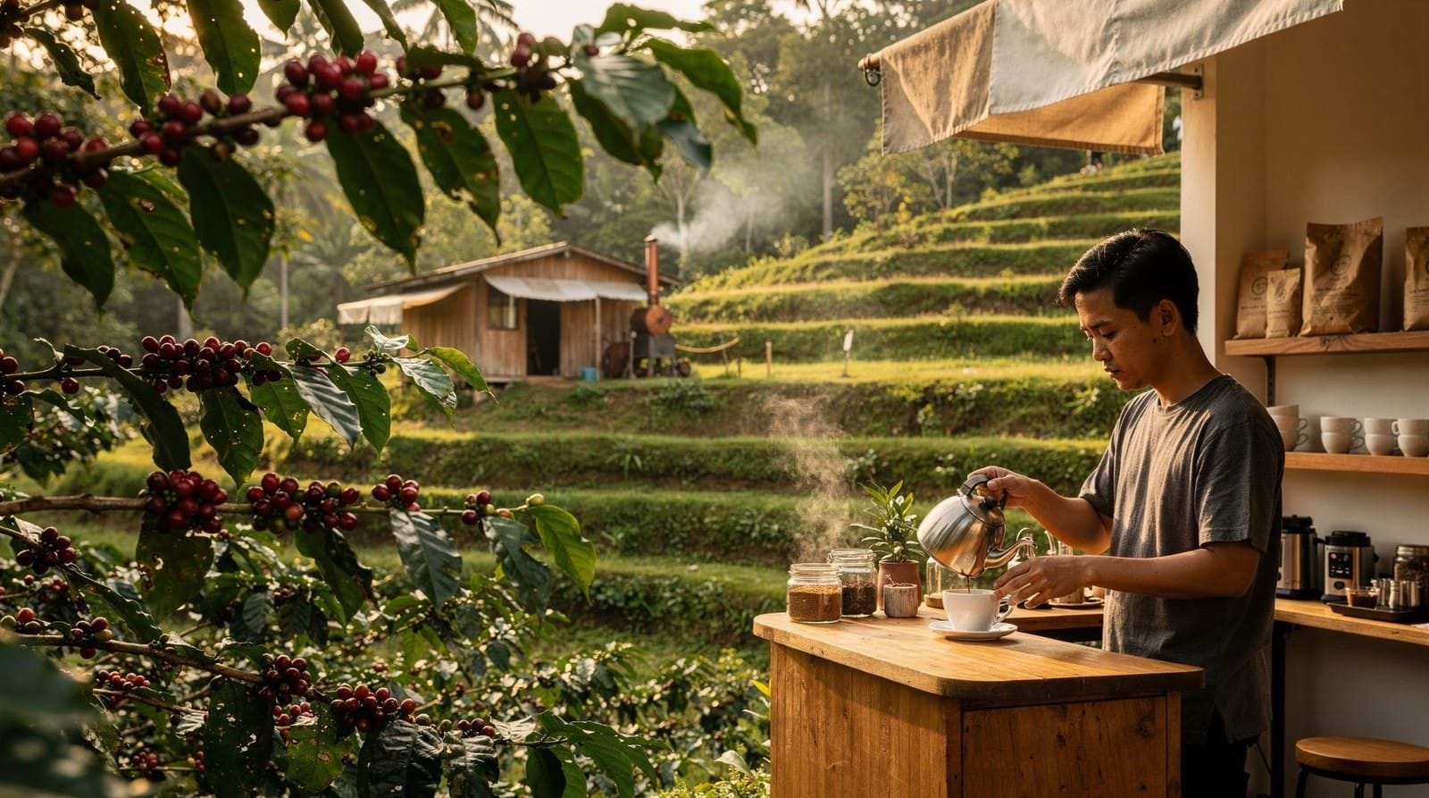 Chiang Mai coffee culture: Nimman's café scene and the hill-grown beans behind it — Chiang Mai's coffee scene explained — the Nimman café district, hill-tribe grown