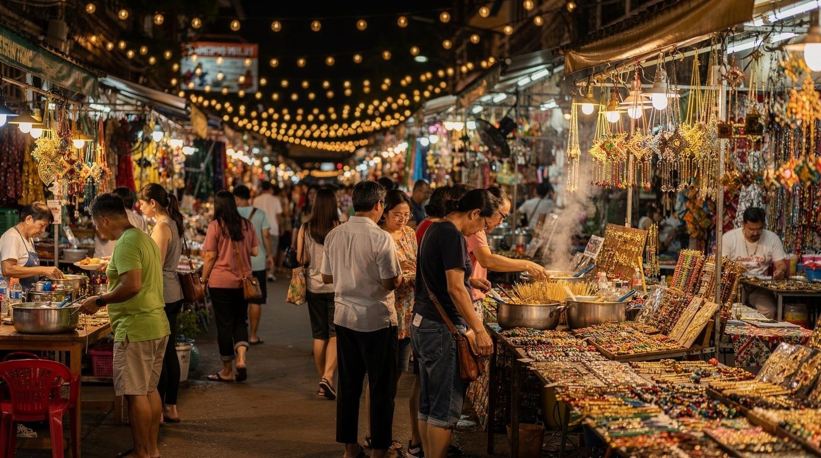 Night markets & shopping — The Night Bazaar, Anusarn, Sunday and Saturday Walking Streets and Warorot Marke