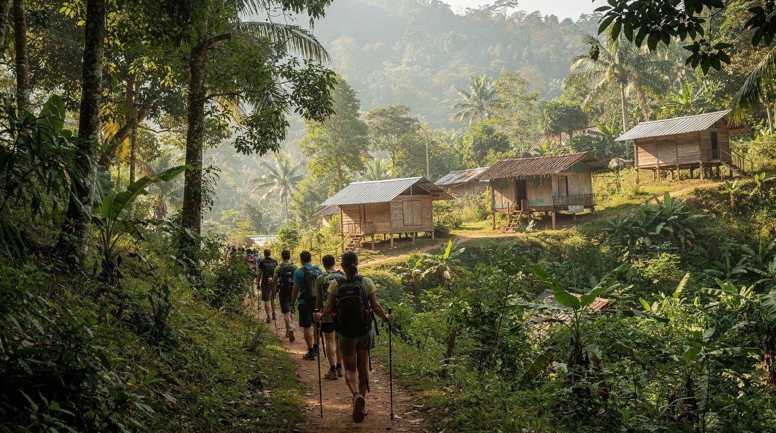 Trekking & hill tribes — Jungle trekking with Karen, Hmong and Lahu hill tribes — multi-day treks, waterf