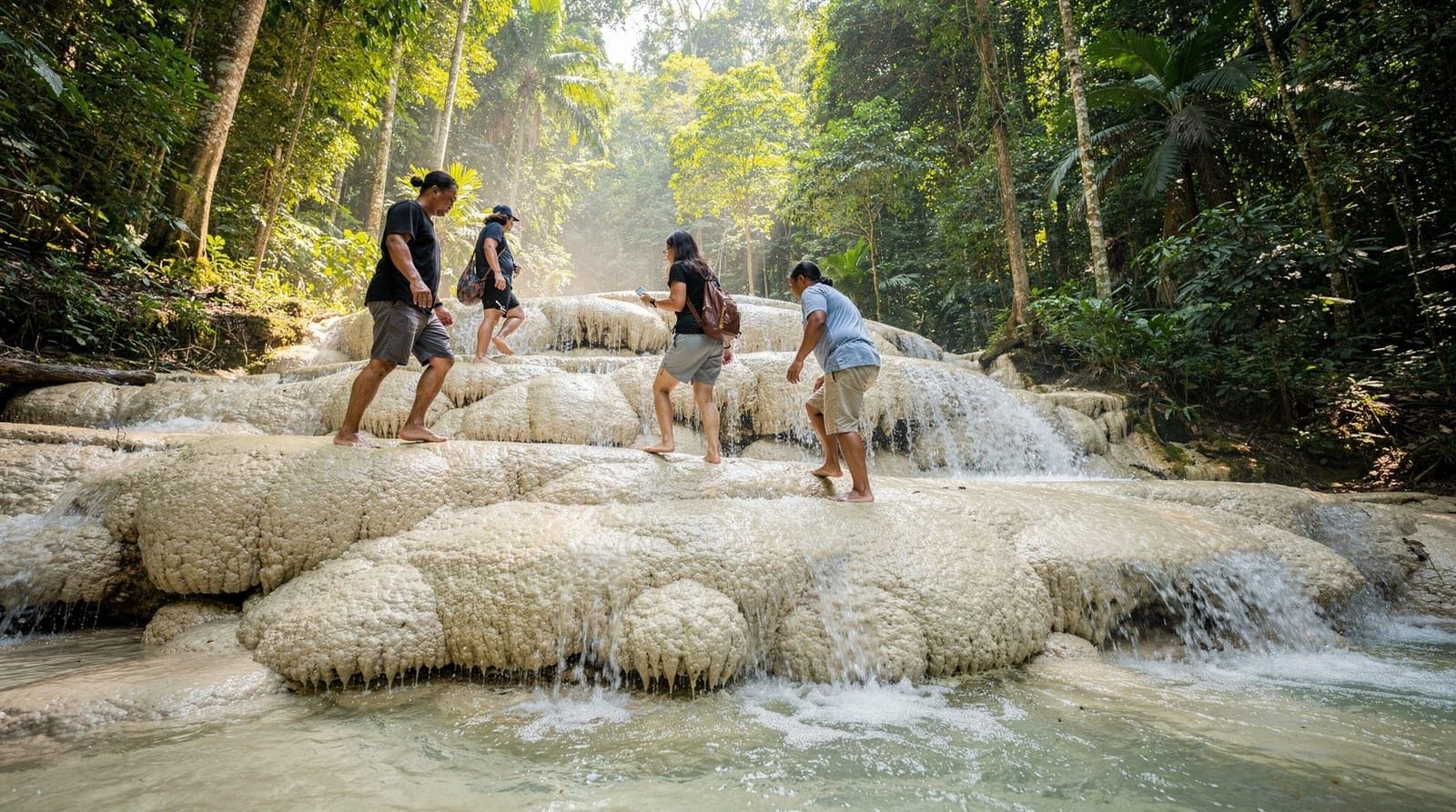 Sticky Waterfalls day trip guide — A half-day itinerary to Bua Thong Sticky Waterfalls — the climbable mineral fall