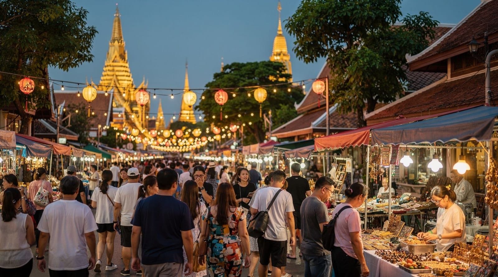 Sunday Walking Street food guide: best stalls on Ratchadamnoen Road — What to eat at Chiang Mai's Sunday Walking Street market, how to navigate the cr