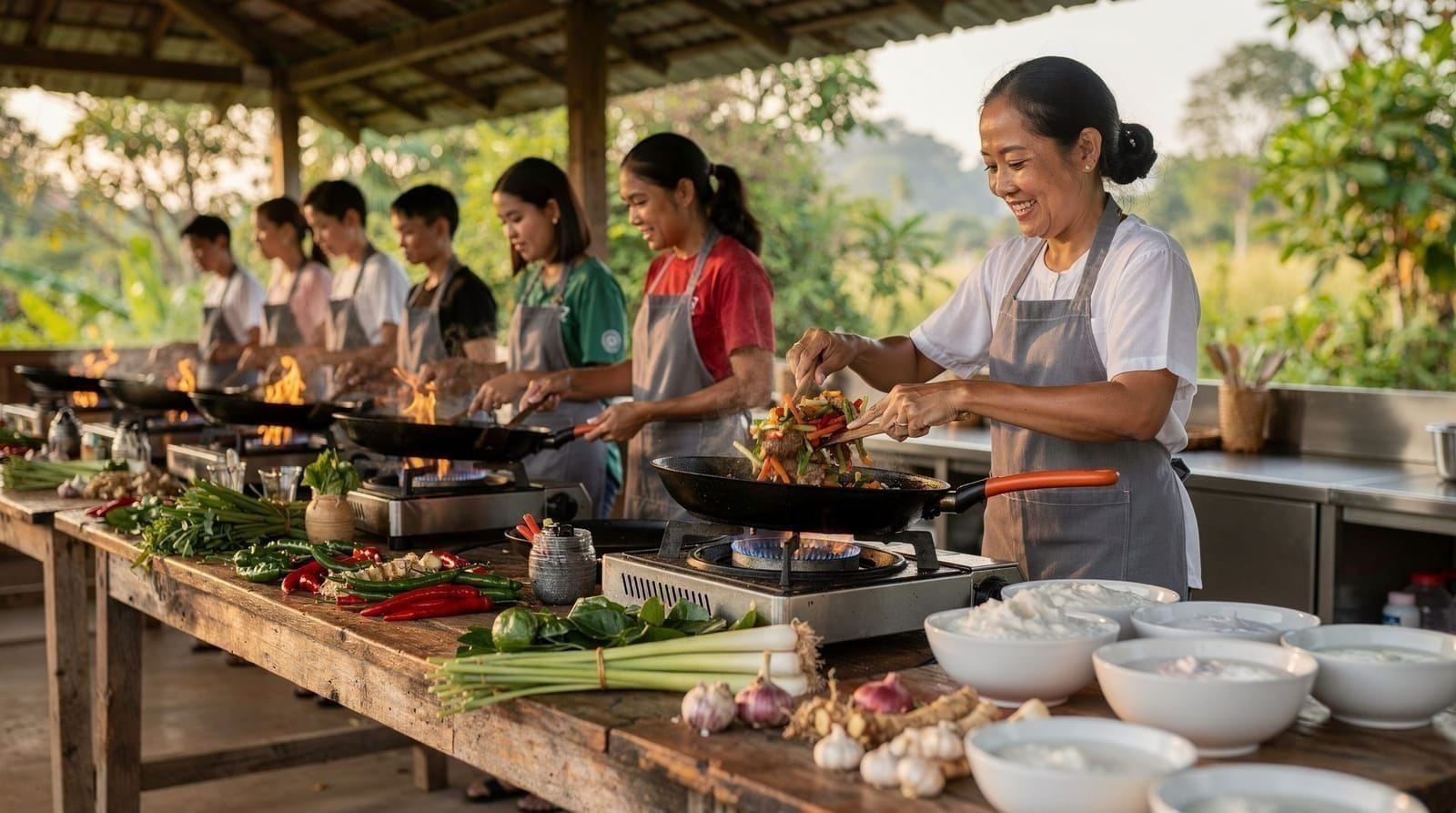 Best cooking class tours in Chiang Mai, compared — Five Chiang Mai cooking class tours compared on market visits, farm settings, an